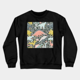 Time travel to Dinosaur Age Crewneck Sweatshirt